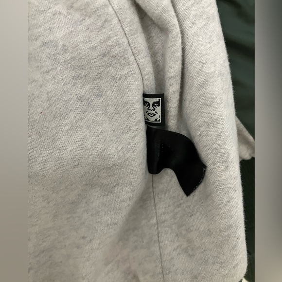 OBEY Bomber Jacket Green Light Coat Large Mens L - Picture 5 of 7